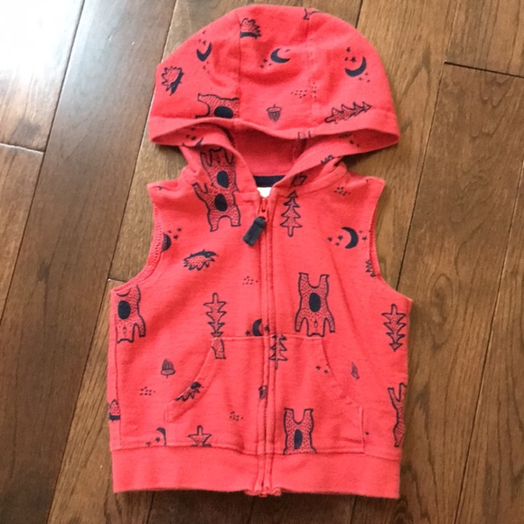 Bundle of Winter Boys Sweater Hoodie Vest Size 12M - Picture 6 of 7